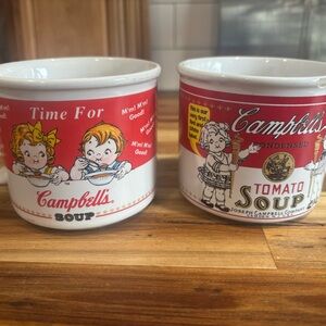 Campbell's Tomato Soup Mug Set - Red and White
